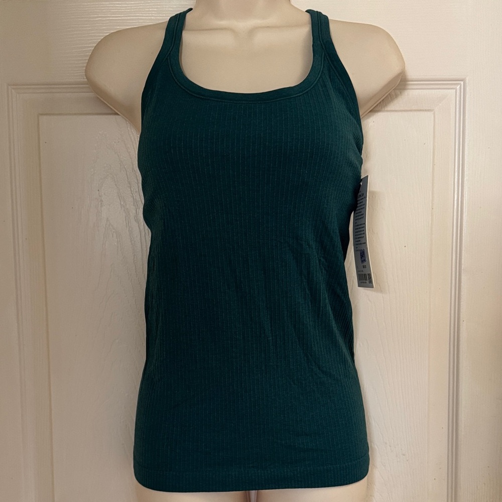 Lululemon Ebb to Street Teal Tank Top